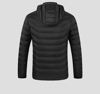 Anniou Men's 8 Area Heated Jacket hood back