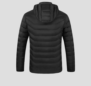 Anniou Men's 8 Area Heated Jacket hood back