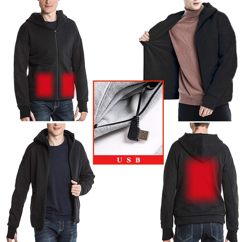 Anniou Mens Heated Hoodie Jacket - Sidiou Group