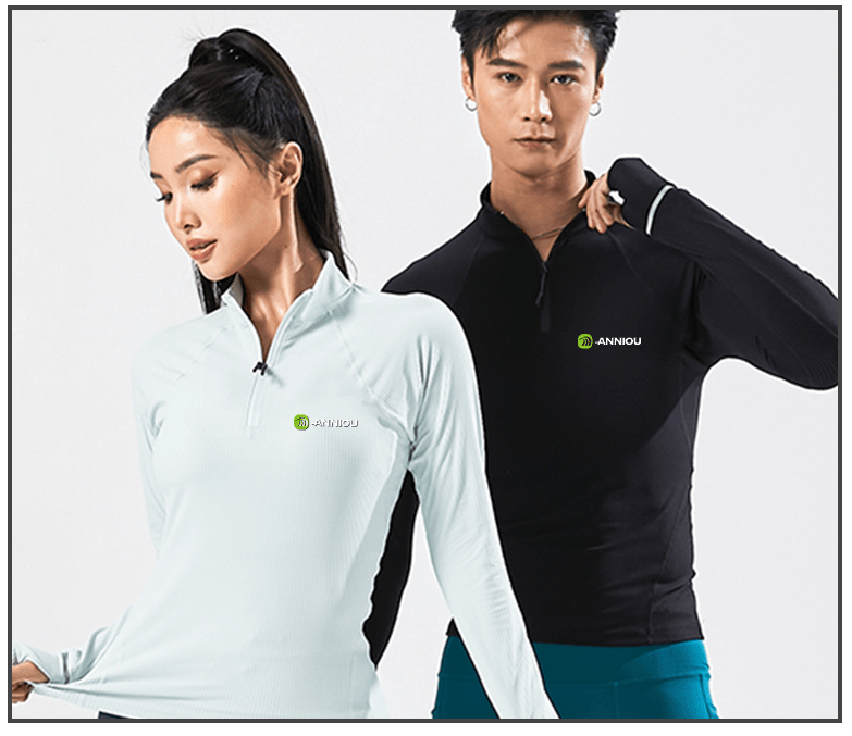 Anniou Unisex Half - zip Long - sleeved Sports Sweatshirt - Sidiou Group
