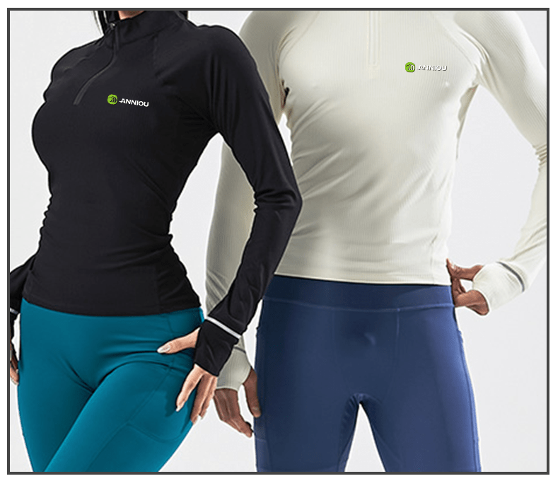 Anniou Unisex Half - zip Long - sleeved Sports Sweatshirt - Sidiou Group