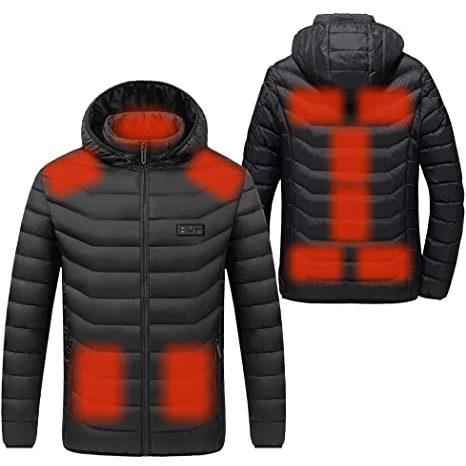 Anniou Unisex Hooded Heated Duck Down Jacket - Sidiou Group
