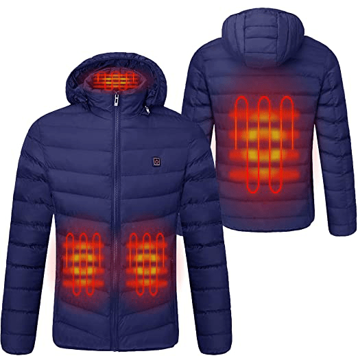 Anniou Unisex Hooded Heated Duck Down Jacket - Sidiou Group