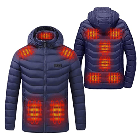 Anniou Unisex Hooded Heated Duck Down Jacket - Sidiou Group
