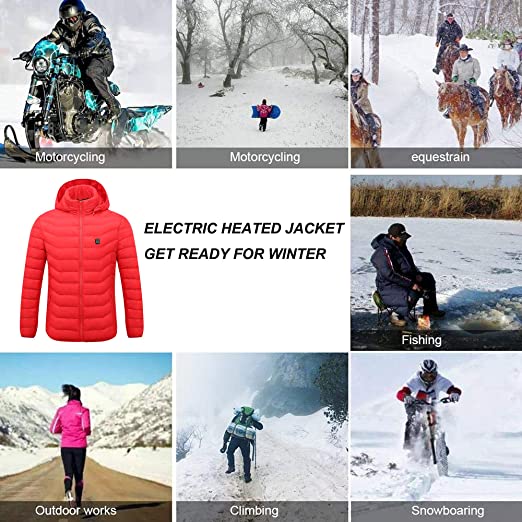 Anniou Unisex Hooded Heated Duck Down Jacket - Sidiou Group