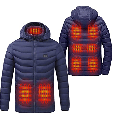 Anniou Unisex Hooded Heated Duck Down Jacket - Sidiou Group