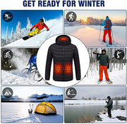 Anniou Unisex Hooded Heated Duck Down Jacket - Sidiou Group