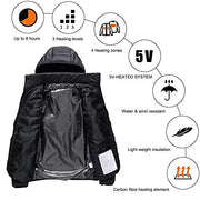 Anniou Unisex Hooded Heated Duck Down Jacket - Sidiou Group