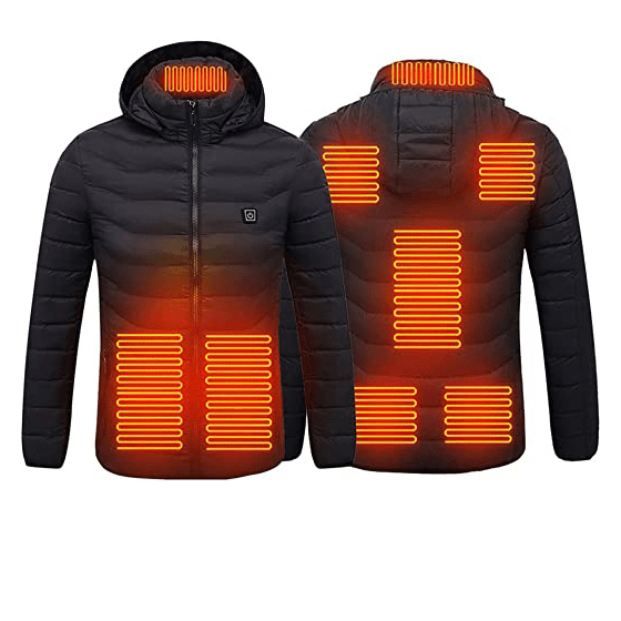 Anniou Unisex Hooded Heated Duck Down Jacket - Sidiou Group