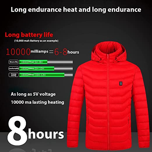 Anniou Unisex Hooded Heated Duck Down Jacket - Sidiou Group