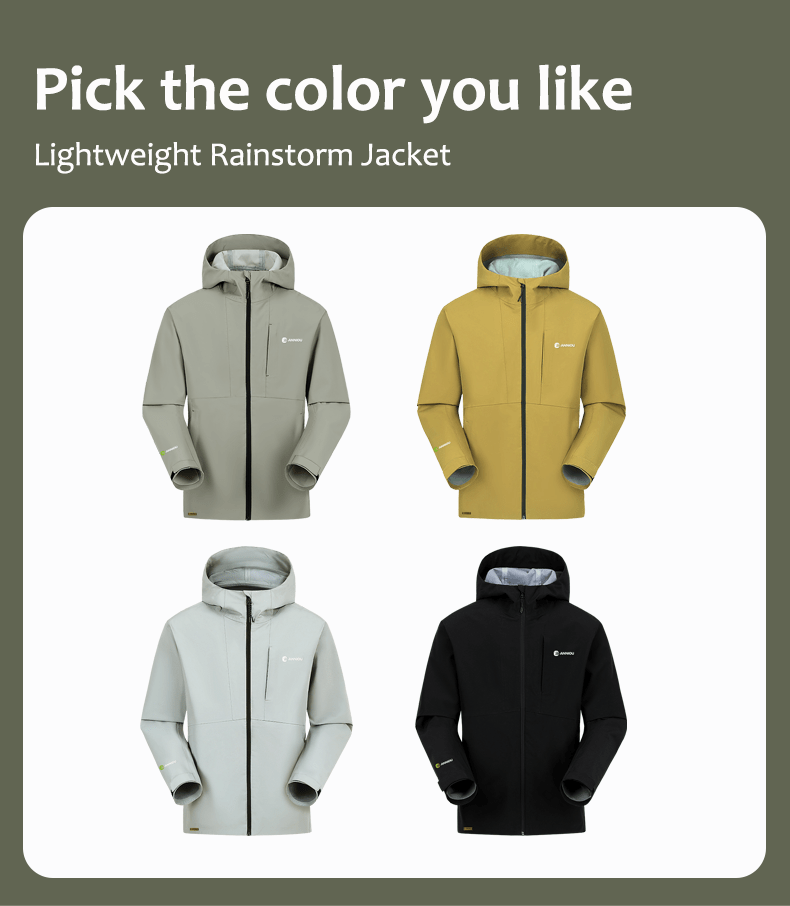 ANNIOU Unisex Lightweight Seamless Hardshell Jacket - Sidiou Group