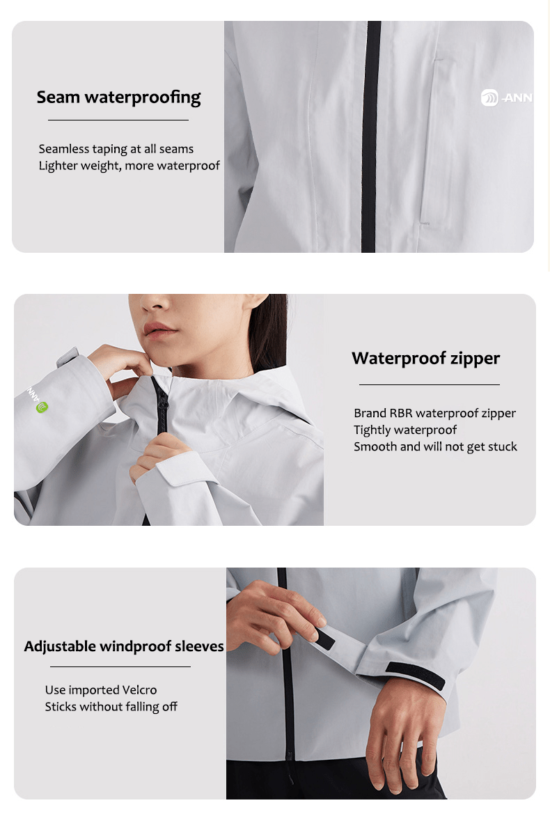 ANNIOU Unisex Lightweight Seamless Hardshell Jacket - Sidiou Group