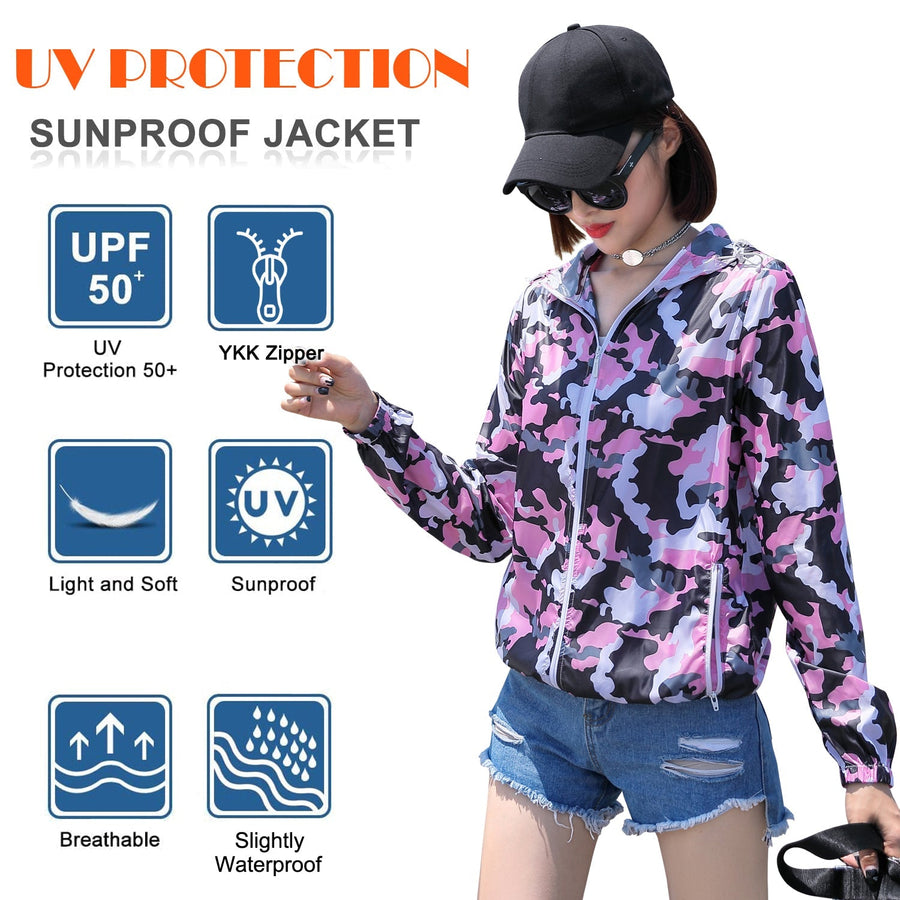 Anniou UPF 50+ Anti UV Sun Protection Camo Jacket - Sidiou Group