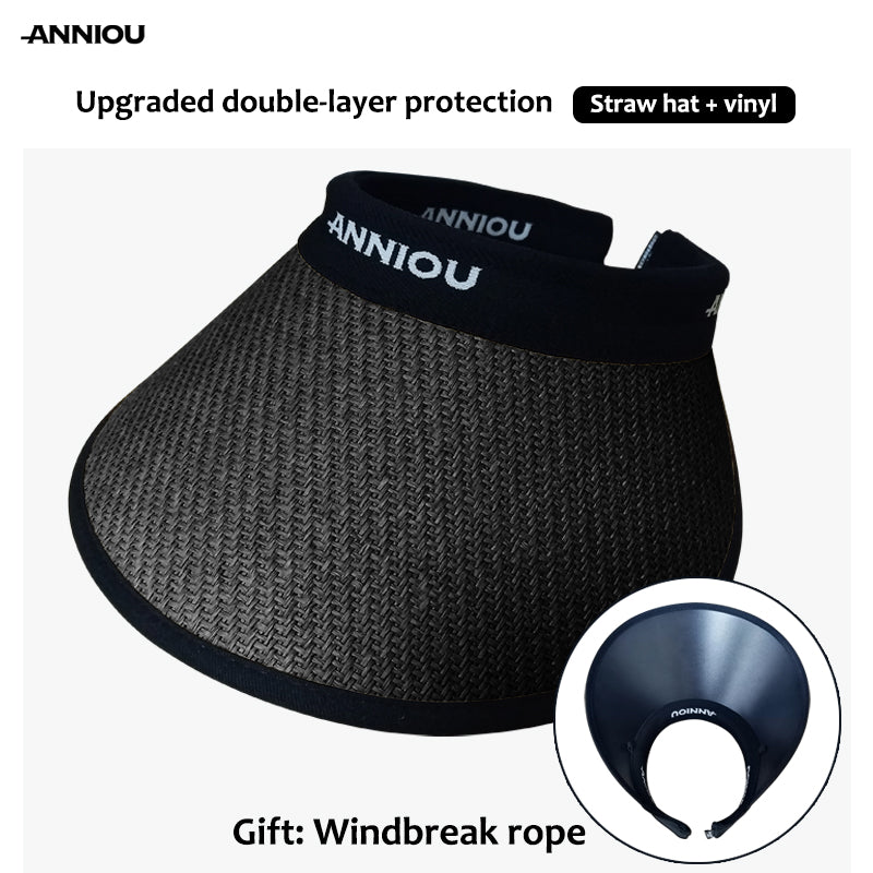 ANNIOU UV Protection Woven Straw Sun Visor - Sidiou Group