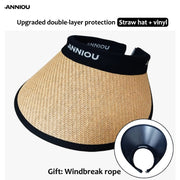 ANNIOU UV Protection Woven Straw Sun Visor - Sidiou Group