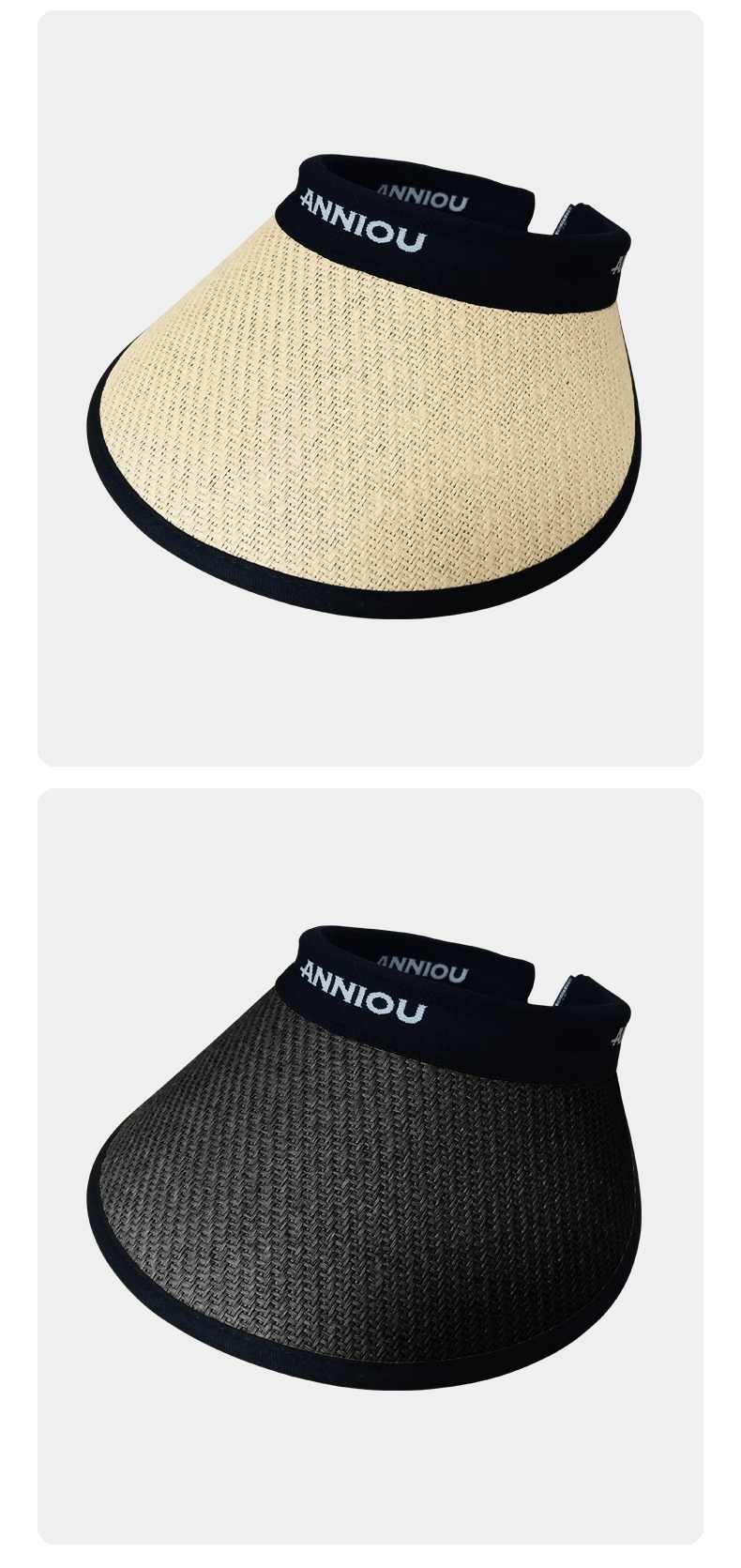 ANNIOU UV Protection Woven Straw Sun Visor - Sidiou Group