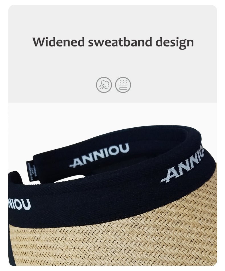 ANNIOU UV Protection Woven Straw Sun Visor - Sidiou Group
