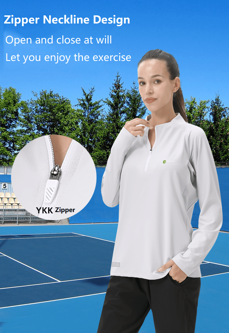 Anniou UV Sun Protection Half Zip Up Sweatshirt - Sidiou Group