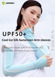 Anniou Women's Breathable Uv Protection Slik Arm Sleeves - Sidiou Group