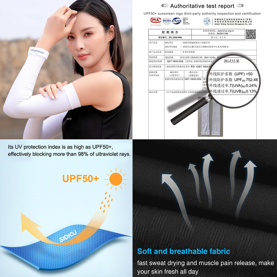 Anniou Women's UV Protection Cooling Arm Sleeves - Sidiou Group