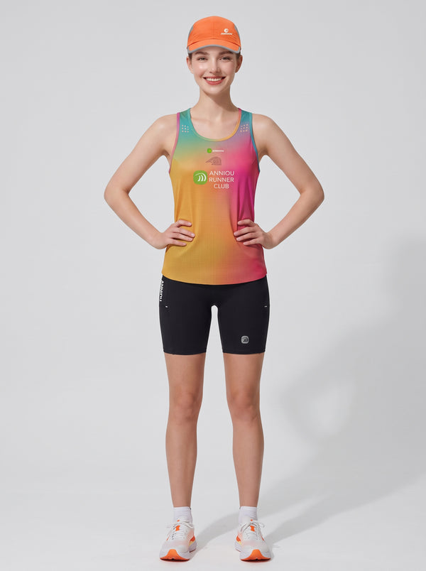 anniou #RainbowGradient running Tank Top