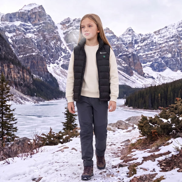 anniou outdoor heated gilet for girls
