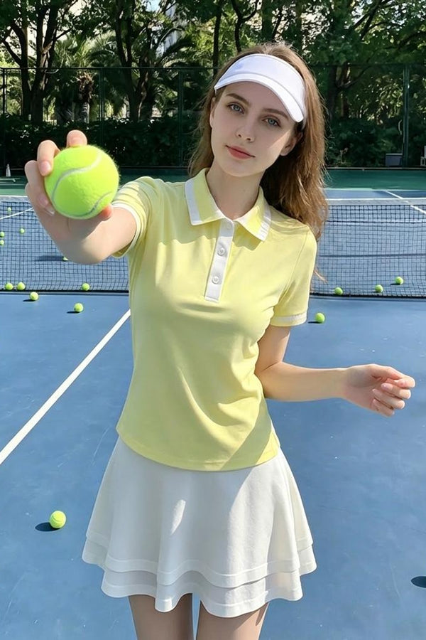 a women wear anniou tennis polo
