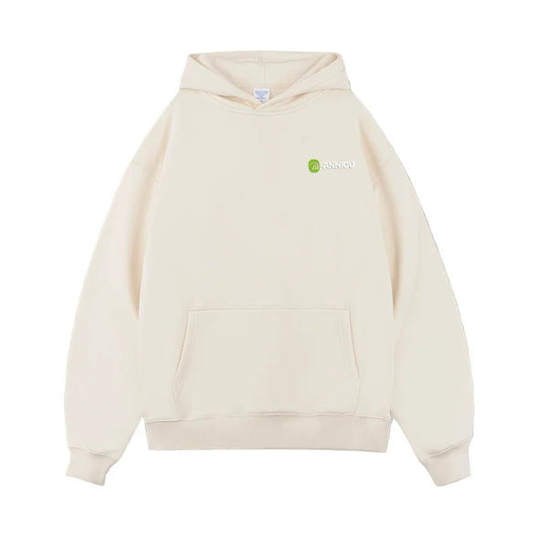 Apricot Thick French Terry Hoodie by Anniou