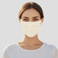 apricot Uv Protection Drape Face Mask 