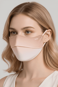 apricot gradiant  Sun Protection Face Mask