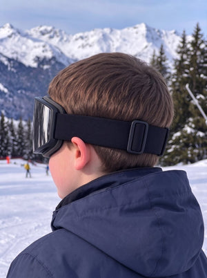 #back of Kids HD Coated Ski Goggles