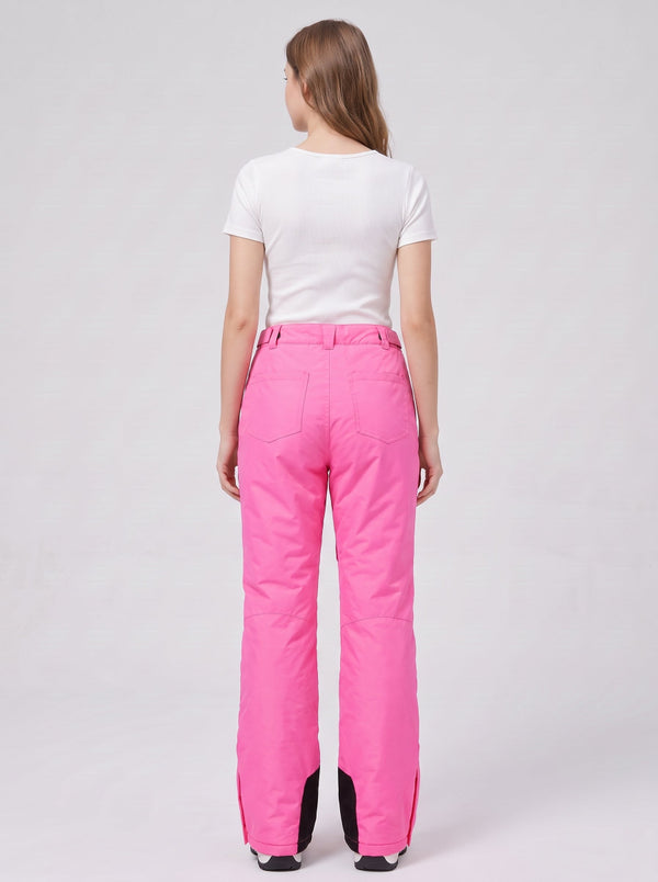 #pink back of Women’s Ski Bib Pants