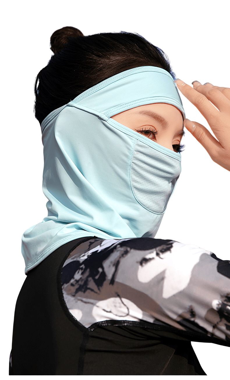 back of the Balaclava Face Mask UPF 50+ breathable