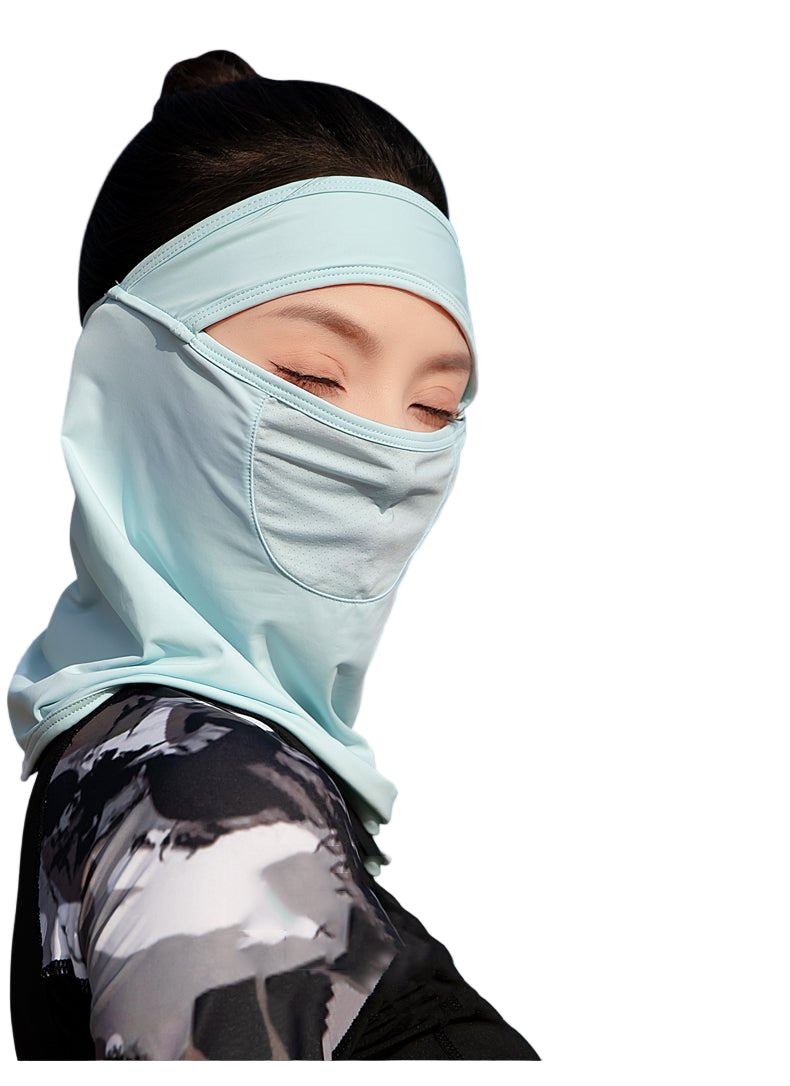 back of the Balaclava Face Mask UPF 50+ breathable neck gaiter 