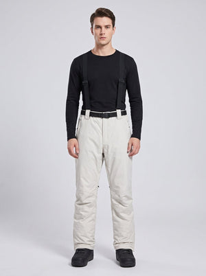 #beige Men’s Ski Bib Pants