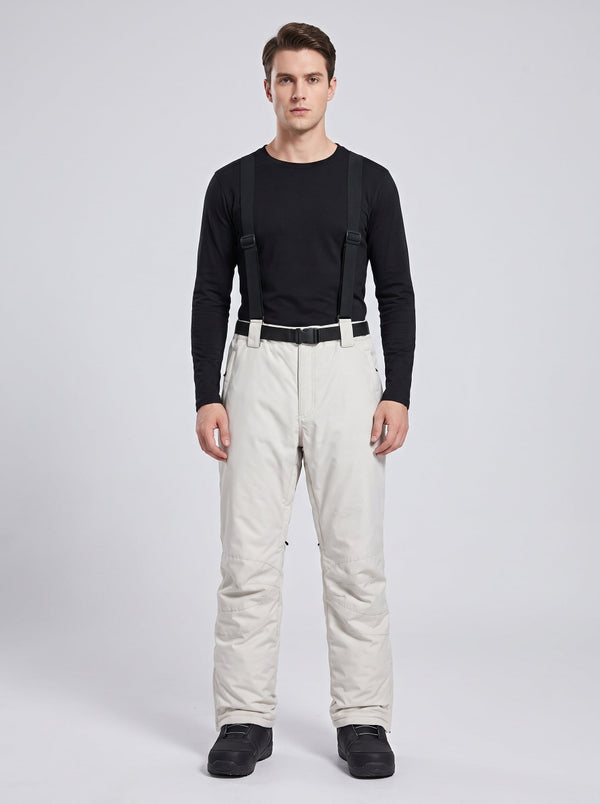 #beige Men’s Ski Bib Pants