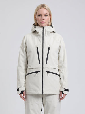 #beige Women's Snowboard Jacket