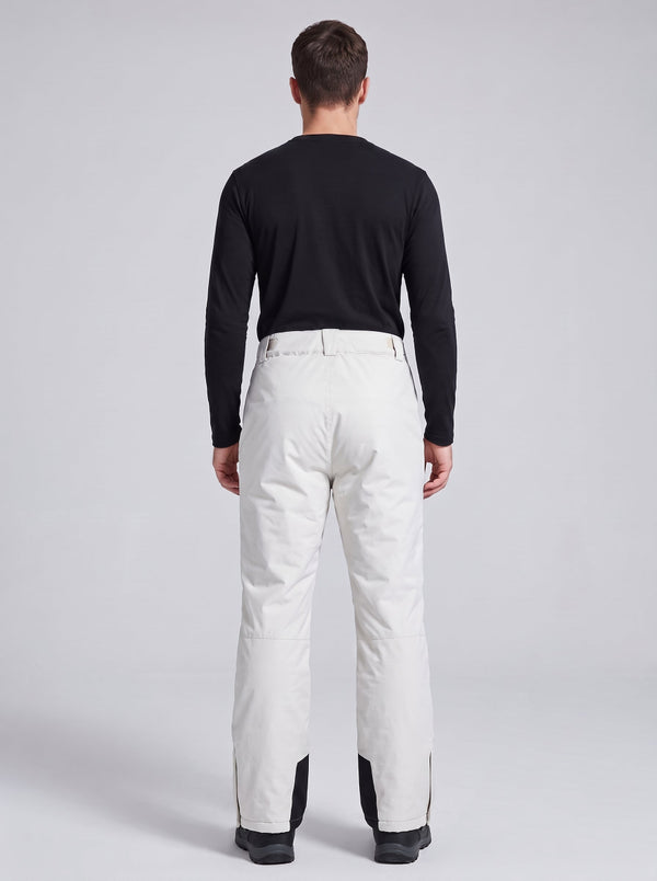 #beige back of Men’s Ski Bib Pants