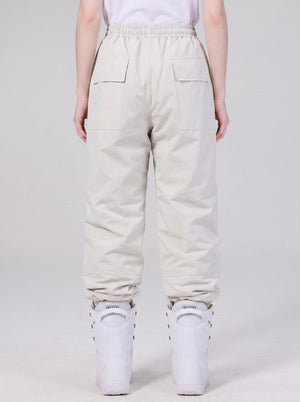 #beige back of women ski trousers