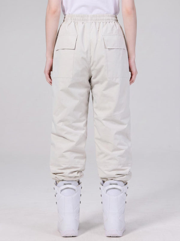 #beige back of women ski trousers