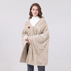 #beige electric heating shawl 