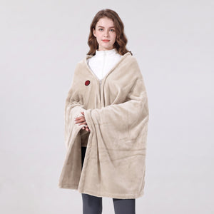 #beige electric heating shawl 