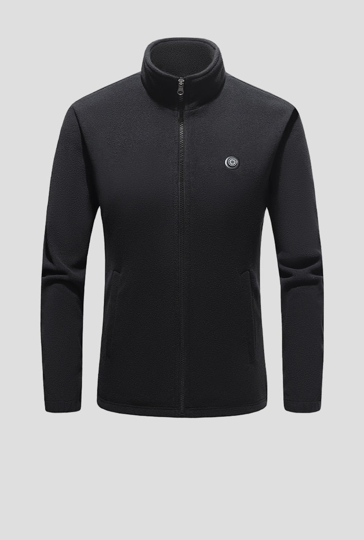 Black Heated Fleece Jacket