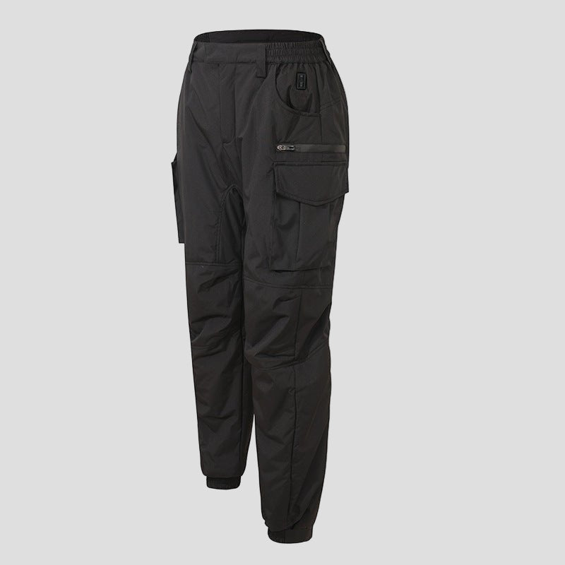black Heated Cargo Pants