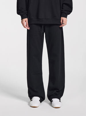 #black Heavyweight French Terry Sweatpants