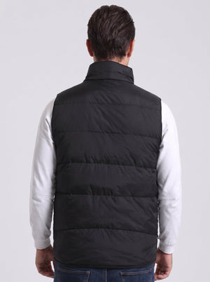 #black Men Duck Down Heated Gilet