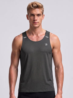 #black Men's Antibacterial Seamless Vest