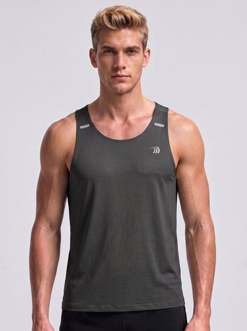 #black Men's Antibacterial Seamless Vest