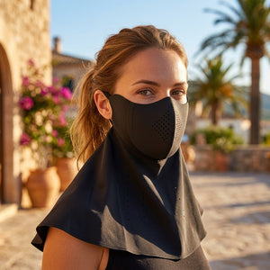 #black Neck Gaiter Face Cover