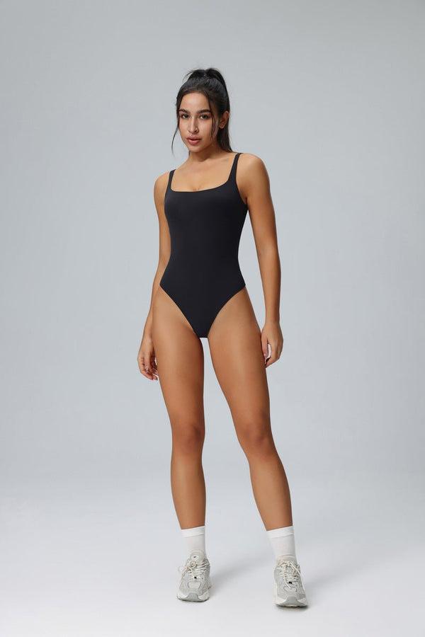 women's #black Shaping Yoga Bodysuit